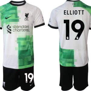 Fußballtrikot Herren Set Liverpool FC Auswärtstrikot 2023-24 Harvey Elliott 19