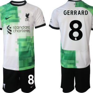 Fußballtrikot Herren Set Liverpool FC Auswärtstrikot 2023-24 Steven Gerrard 8