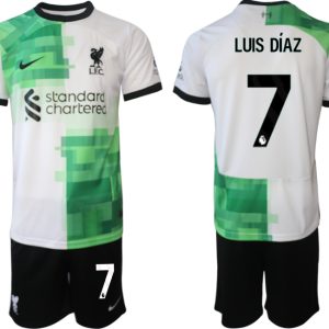 Günstige Fußball trikotsatz Liverpool FC Auswärtstrikot 2023-24 Luis Diaz 7