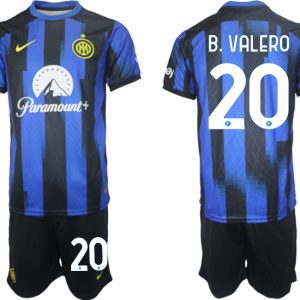 Günstige Fußballtrikots Inter Milan Heimtrikot 2023-24 Kurzarm + Kurze Hosen Borja Valero 20