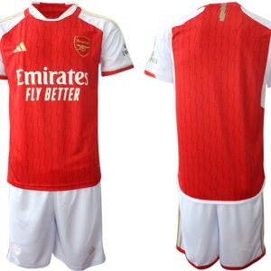 Günstige Herren Set Arsenal Heimtrikot 2023-24 rot-weiss Personalisierbar