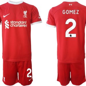 Liverpool FC Heimtrikot 2023-24 rot Günstige Fußballtrikots Trikotsatz Joe Gomez 2