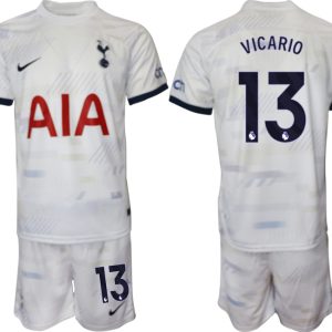 Günstige Fußballtrikots Herren Trikotsatz Tottenham Hotspur Heimtrikot 2023-24 Guglielmo Vicario 13