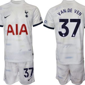 Günstige Fußballtrikots Herren Trikotsatz Tottenham Hotspur Heimtrikot 2023-24 Micky van de Ven 37