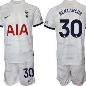 Günstige Fußballtrikots Herren Trikotsatz Tottenham Hotspur Heimtrikot 2023-24 Rodrigo Bentancur 30