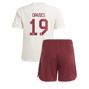 Fußballtrikot für kinder set Bayern München 3rd trikot 23/24 Alphonso Davies 19