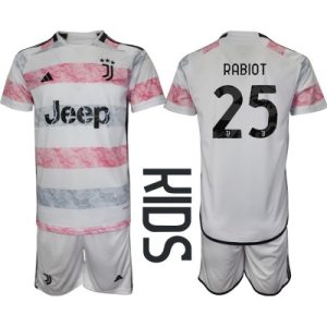 Fußballtrikot kinder günstig Juventus Auswärts Trikotsatz 2023-2024 Adrien Rabiot 25