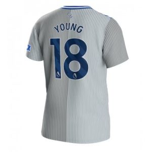 Herren Everton 3rd trikot 2023-24 grau Kurzarm kaufen Ashley Young 18