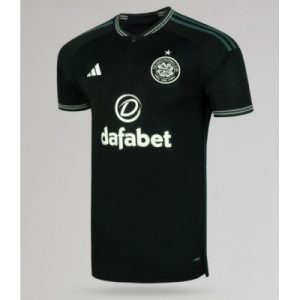 Herren Celtic Auswärtstrikot 2023-2024 schwarz Kurzarm