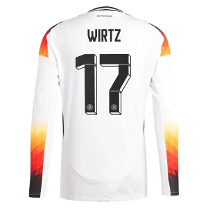 Herren DFB Deutschland EM 2024 Heimtrikot Euro 24 weiß Langarm Florian Wirtz 17