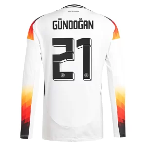 Herren DFB Deutschland EM 2024 Heimtrikot Euro 24 weiß Langarm Ilkay Gundogan 21