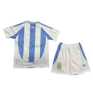 Kinder Argentinien Heimtrikot Copa América 2024 Trikotsatz Kit-1