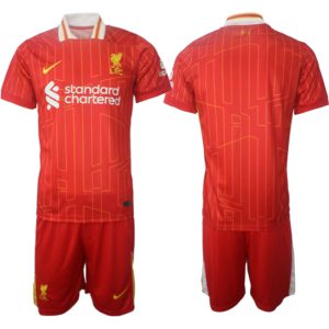 Günstige Fußball trikotsatz Liverpool 2024-25 Heimtrikot Rot für Herren