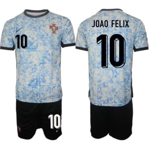 Günstige Fußballtrikots international Portugal trikot EM 2024 Auswärts Trikot Joao Felix 10