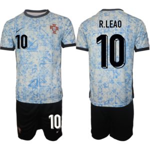 Günstige Fußballtrikots international Portugal trikot EM 2024 Auswärts Trikot Trikotsatz Kit Rafael Leao 10