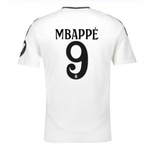Real Madrid 2024-25 Heimtrikot Kurzarm weiß Online Kaufen Kylian Mbappe 9