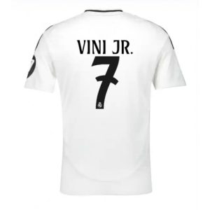 Real Madrid 2024-25 Heimtrikot Kurzarm weiß Online Kaufen Vinicius Junior 7
