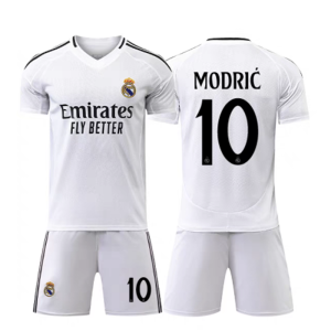 Real Madrid 2024-25 Heimtrikot weiß Günstige Fußball trikotsatz Luka Modric 10