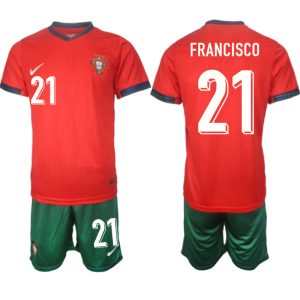 Fußballtrikots Billig Kaufen Portugal Trikot EM 2024 Heimtrikot trikotsatz Francisco 21