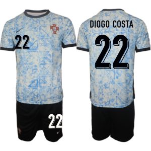 Günstige Trikots Kaufen Portugal trikot EM 2024 Auswärts Trikot Diogo Costa 22