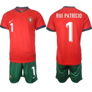 Günstige Trikotsätze Portugal trikot EM 2024 Heimtrikot Rot Rui Patricio 1