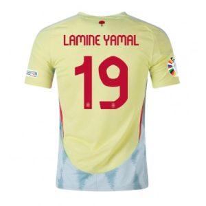 Neuen Fußballtrikot Spanien Auswärts Trikotsatzt EM 2024 für Herren Lamine Yamal 19